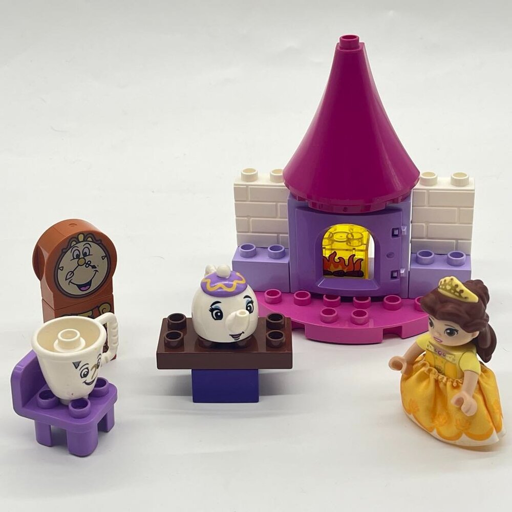 LEGO DUPLO 10877 Disney Princess Belle's Tea Party Beauty & Beast Near Complete